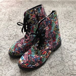 Marvel Comics combat boots